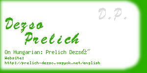 dezso prelich business card